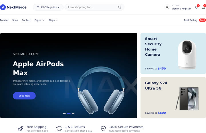 Online store starter